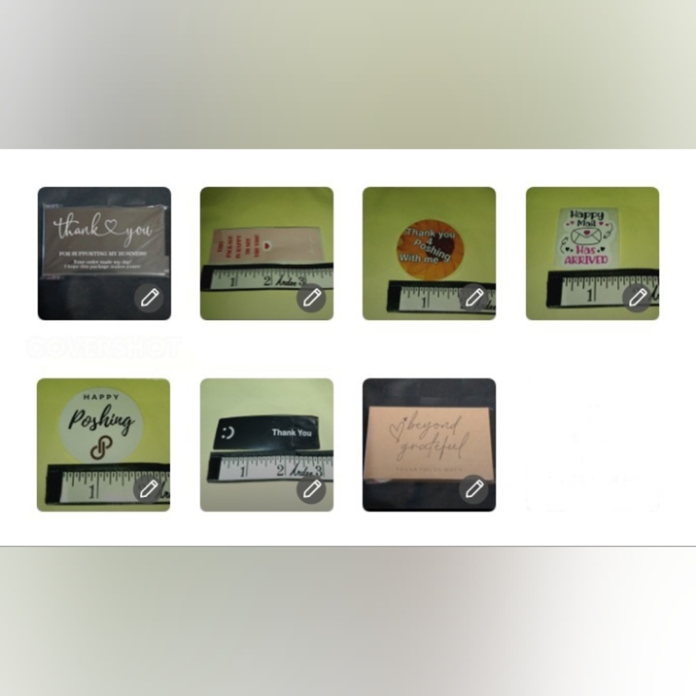 70 Thank you stickers And 50 Thank You Cards